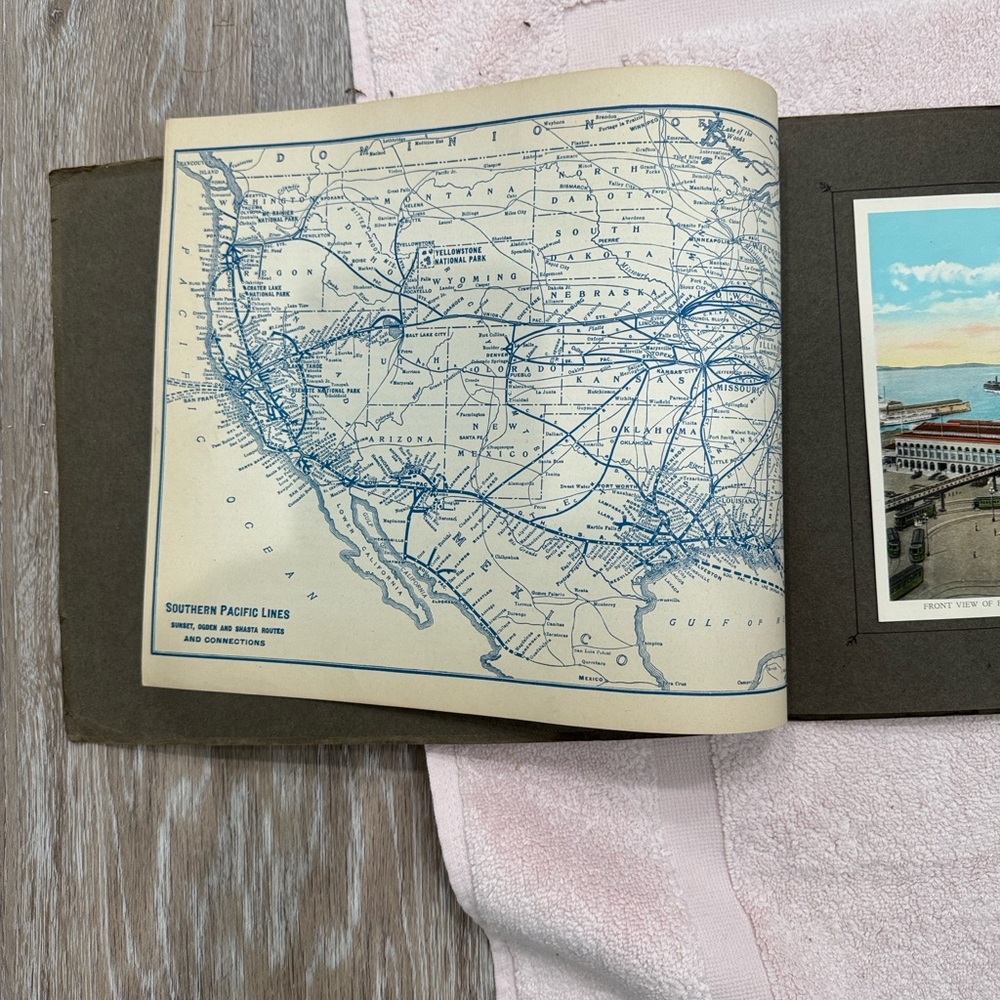 The Shasta Route Vintage Illustrated Booklet - Olive Green & Gold - Picture 6 of 10